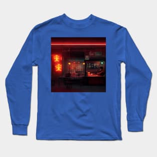 Cyberpunk Tokyo Ramen Shop Long Sleeve T-Shirt